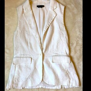 Alice + Olivia Linen Blazer Vest - XS